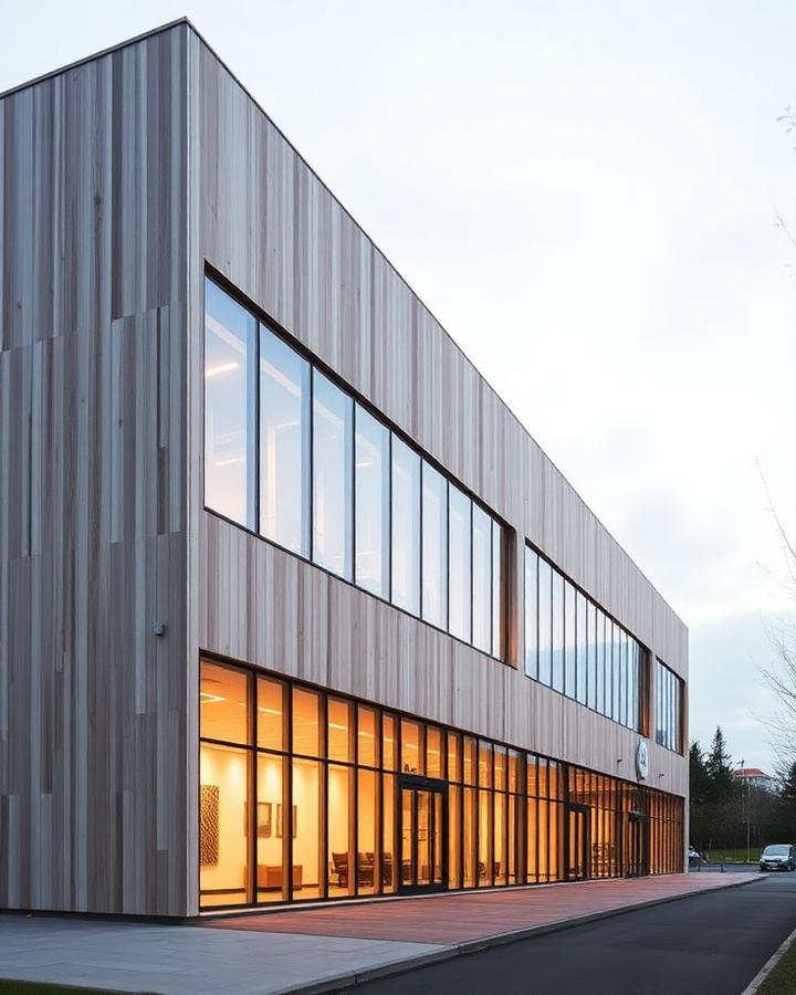 Modern Scandinavian corporate office building